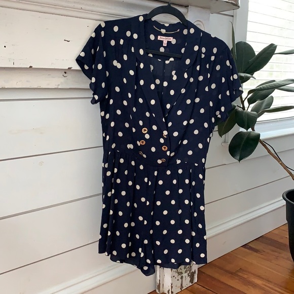 Juicy Couture Pants - Juicy Couture Navy Sailor Romper!